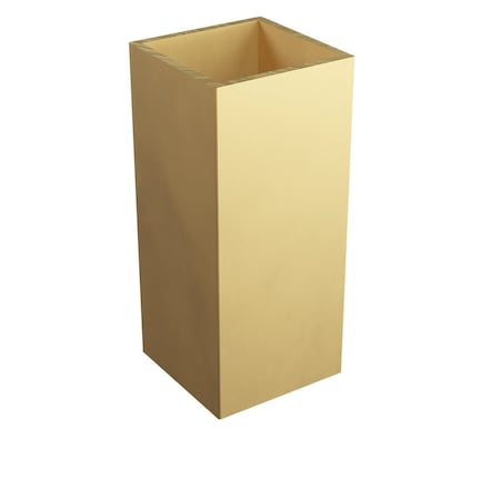 Designs Of Distinction 2" SQ. x 4.5"H Satin Brass Metal Sleeve 01SLV245SB1